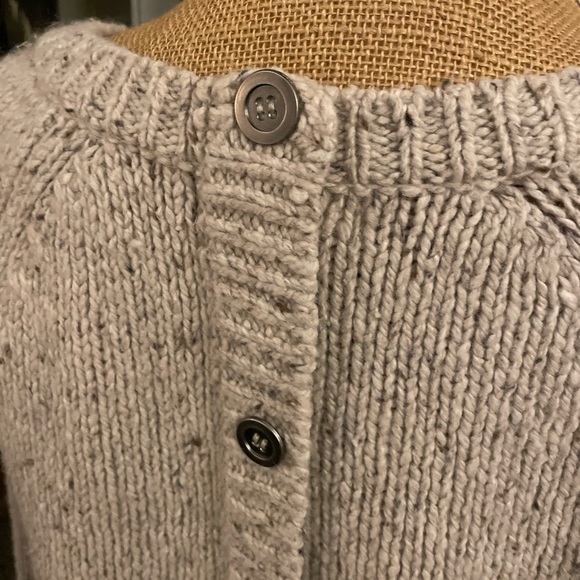 Women’s Kenar Beige Sweater with Buttons Down the Back  (XL) - Picture 4 of 5
